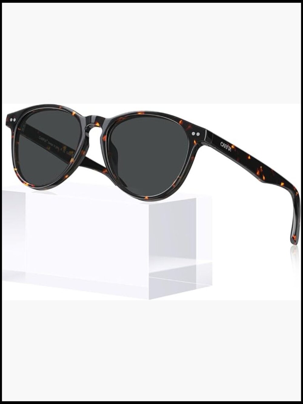 Retro Acetate Womens Polarized Sunglasses UV400 Protection Panto Frame